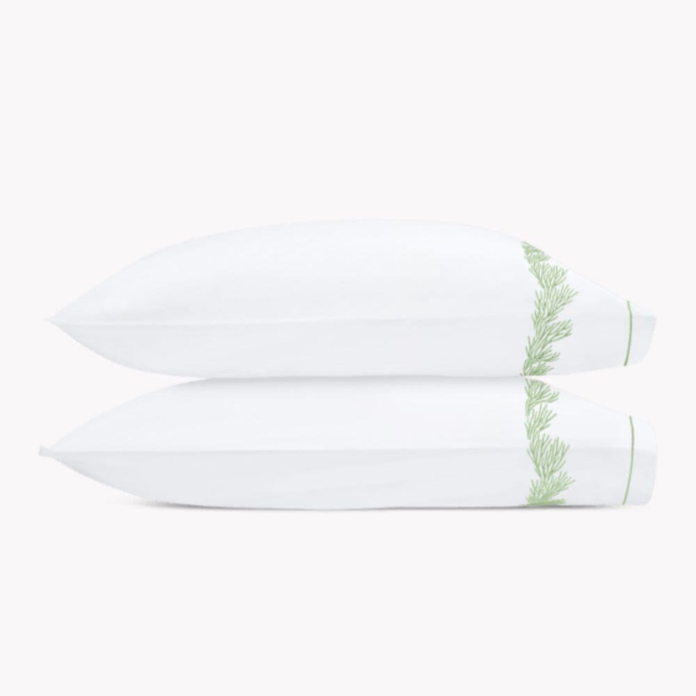 Pillowcases - Atoll Grasshopper Bedding by Matouk at Fig Linens and Home
