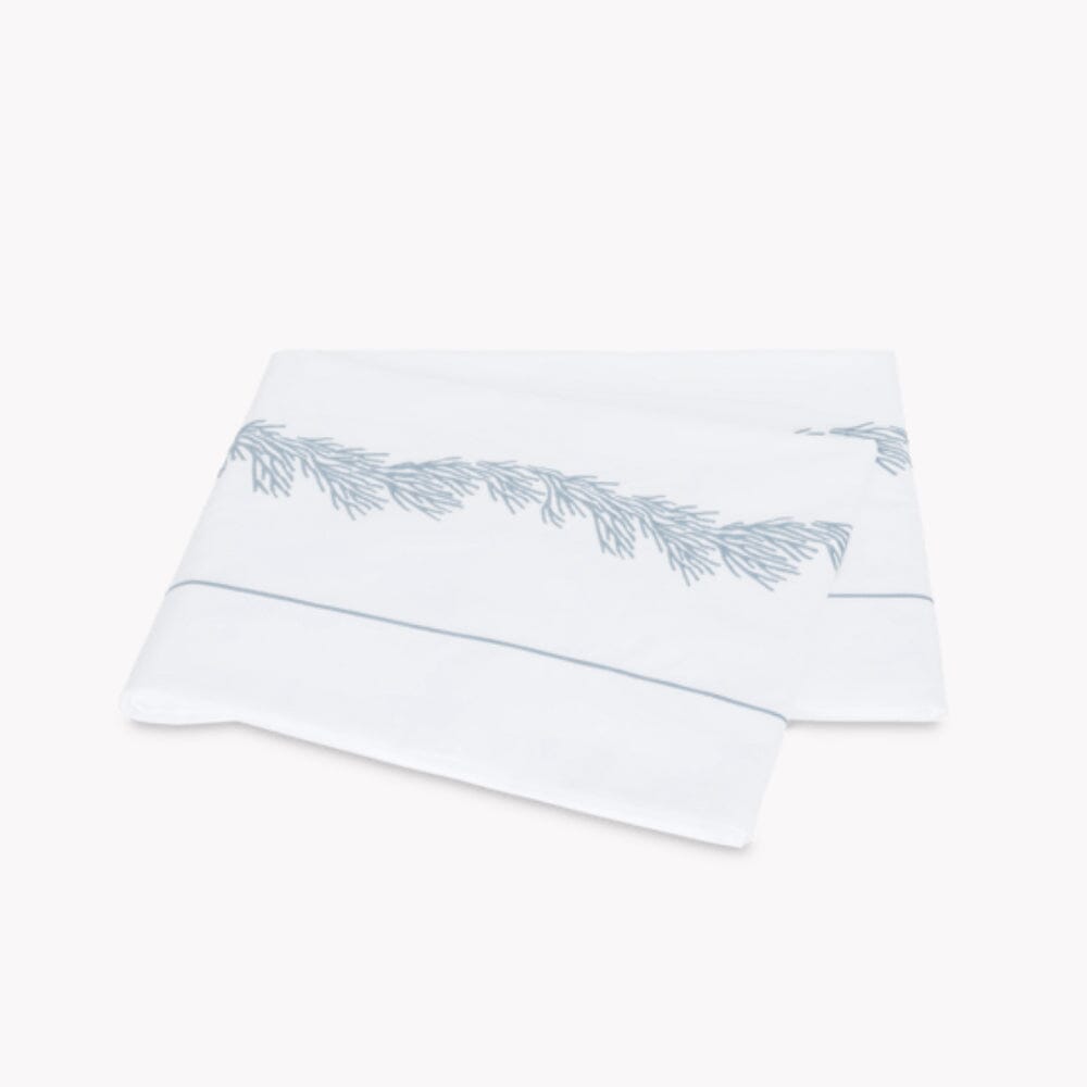 Flat Sheet - Atoll Wedgwood Blue Bedding by Matouk at Fig Linens and Home