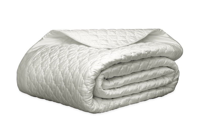 Matouk Ava Quilt in Silver | Fig Linens and Home