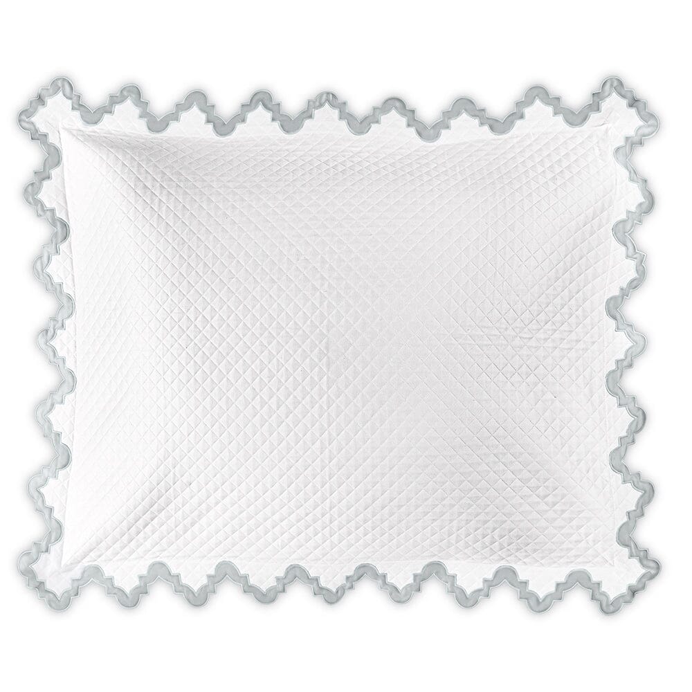 Matouk Aziza Matelasse Sham in Pool | Fig Linens and Home