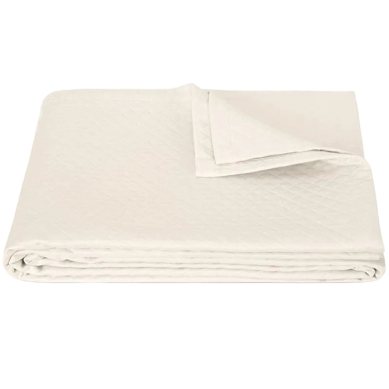 Matouk Petra Matelasse Coverlet - Ivory Bedding | Fig Linens and Home
