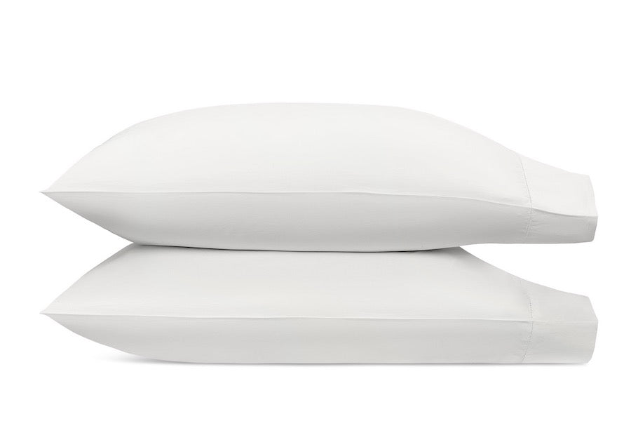 Matouk Bedding - Bergamo Hemstitch Pillowcases in Bone - Fig Linens and Home