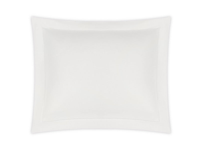 Matouk Bedding - Bergamo Hemstitch Pillow Sham in Bone - Fig Linens and Home