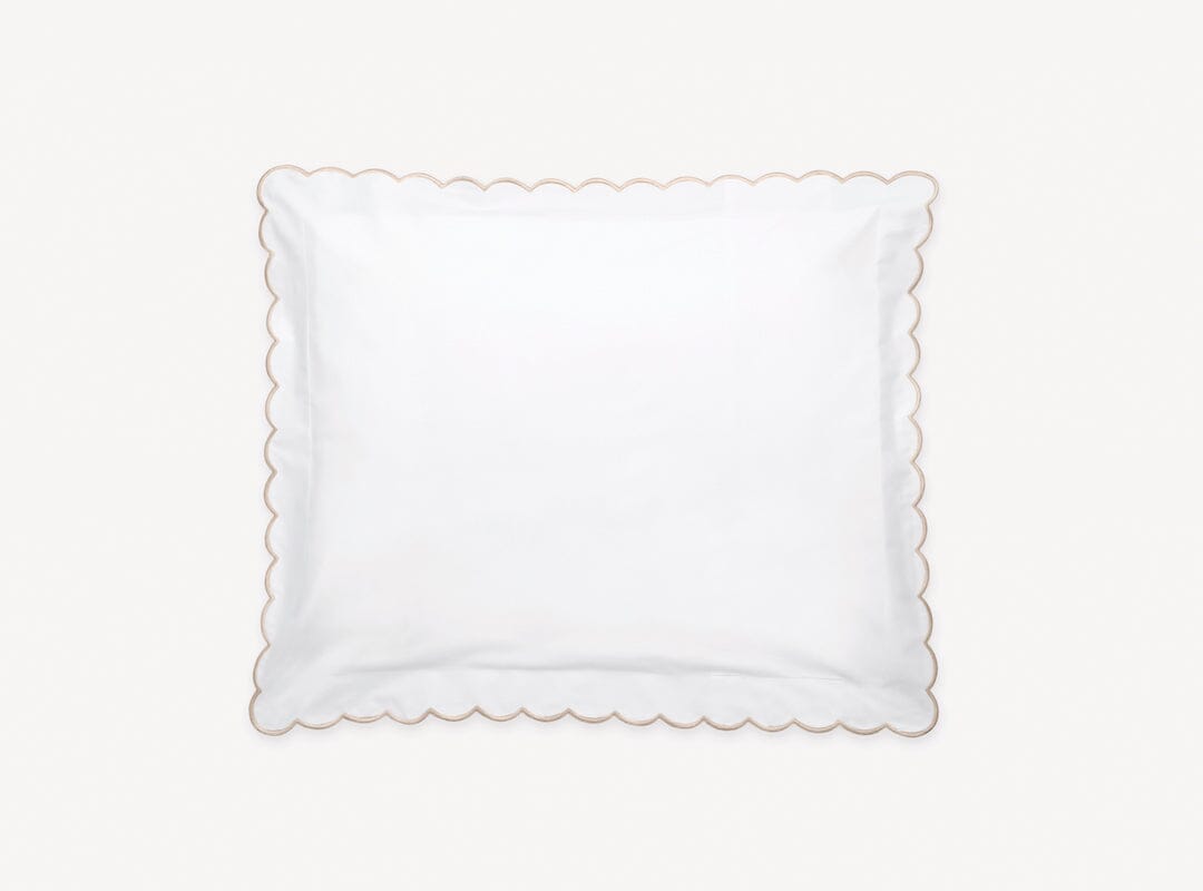 Matouk Pillow Sham - Champagne Dakota Percale Bedding at Fig Linens and Home