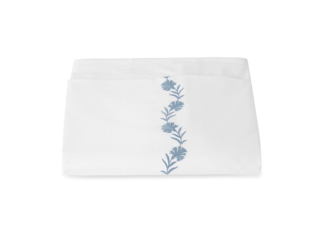 Daphne Hazy Blue Duvet Cover | Matouk at Fig Linens