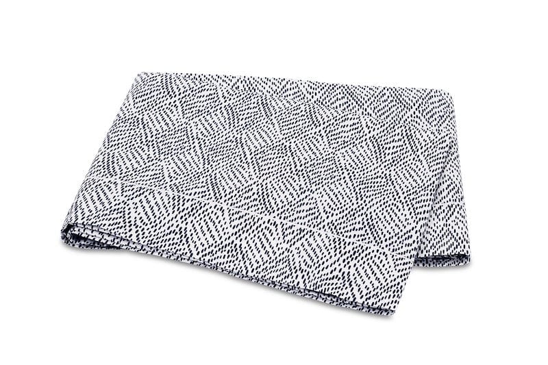 Matouk Duma Diamond Navy Blue Flat Sheet - Fig Linens and Home