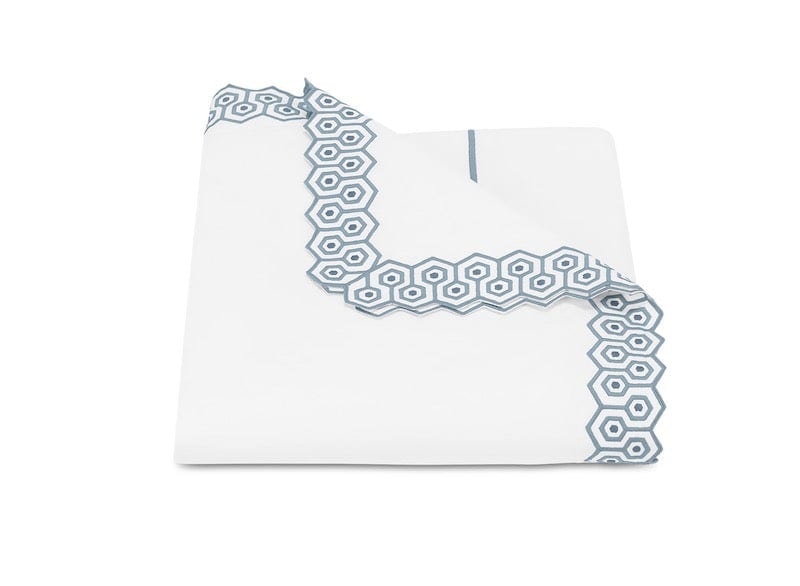 Matouk Duvet Cover - Felix Hazy Blue Matouk Bedding at Fig Linens and Home