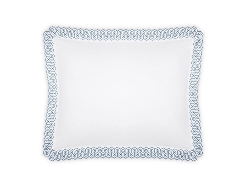 Matouk Pillow Sham - Felix Hazy Blue Matouk Bedding at Fig Linens and Home