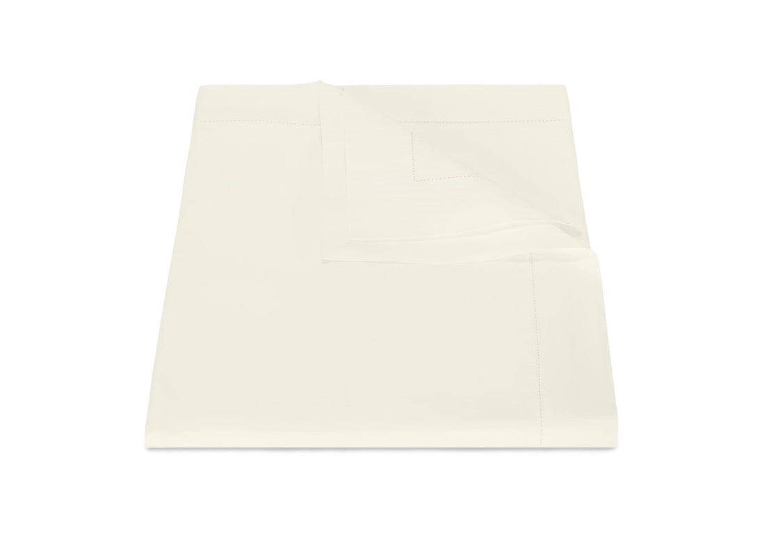 Matouk Gatsby Hemstitch Duvet Cover in Ivory Giza Cotton - Fig Linens and Home
