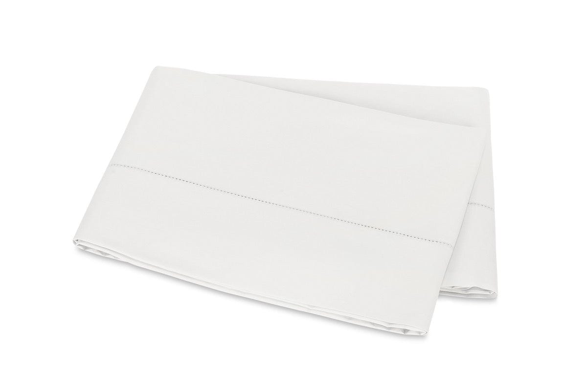 Matouk Gatsby Hemstitch Flat Sheet in Bone Giza Cotton - Fig Linens and Home