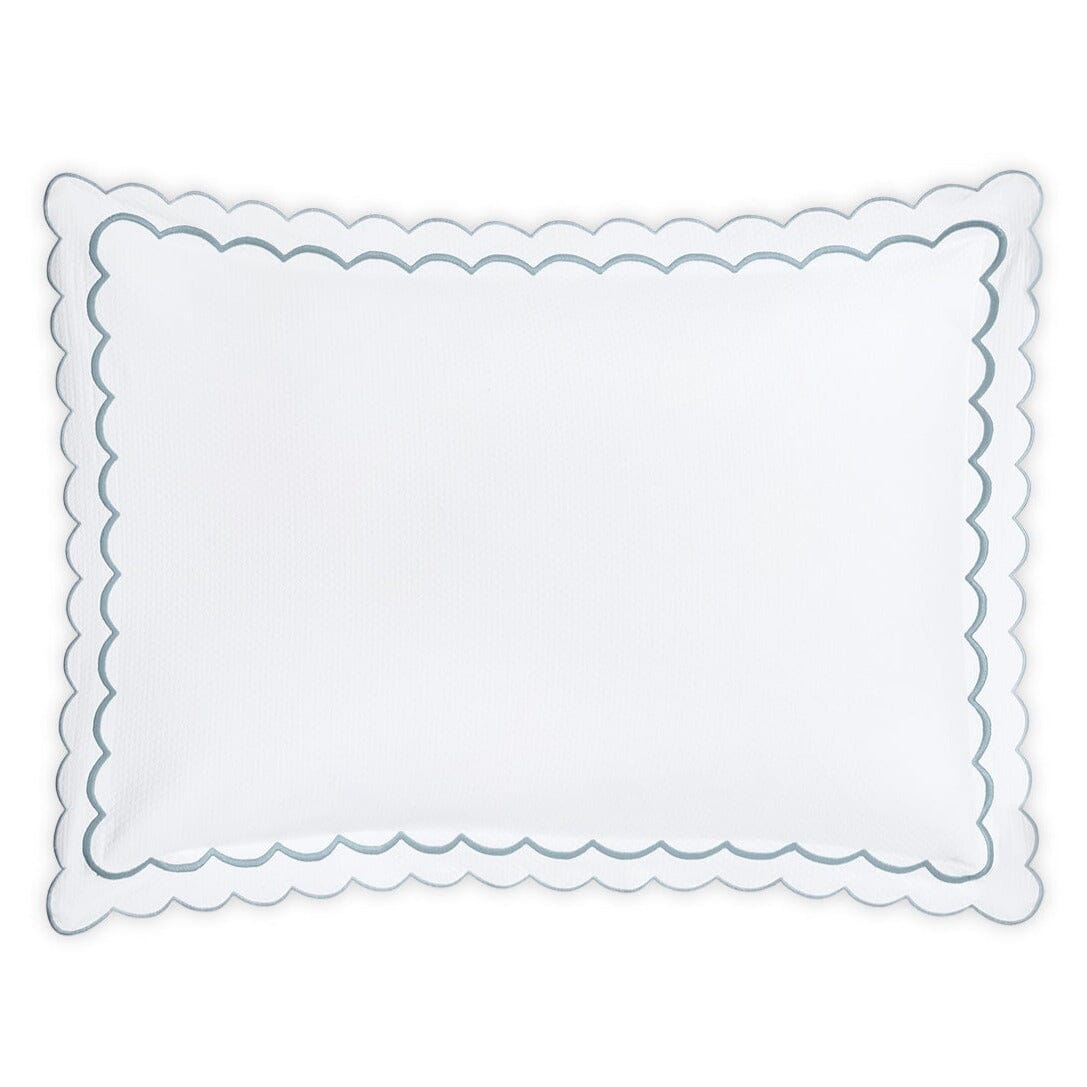 India Diamond Pique Pool Pillow Shams | Matouk Matelasse at Fig Linens and Home