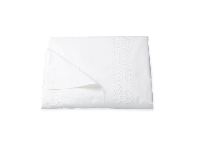 Matouk Liana White Duvet Cover | Fig Linens