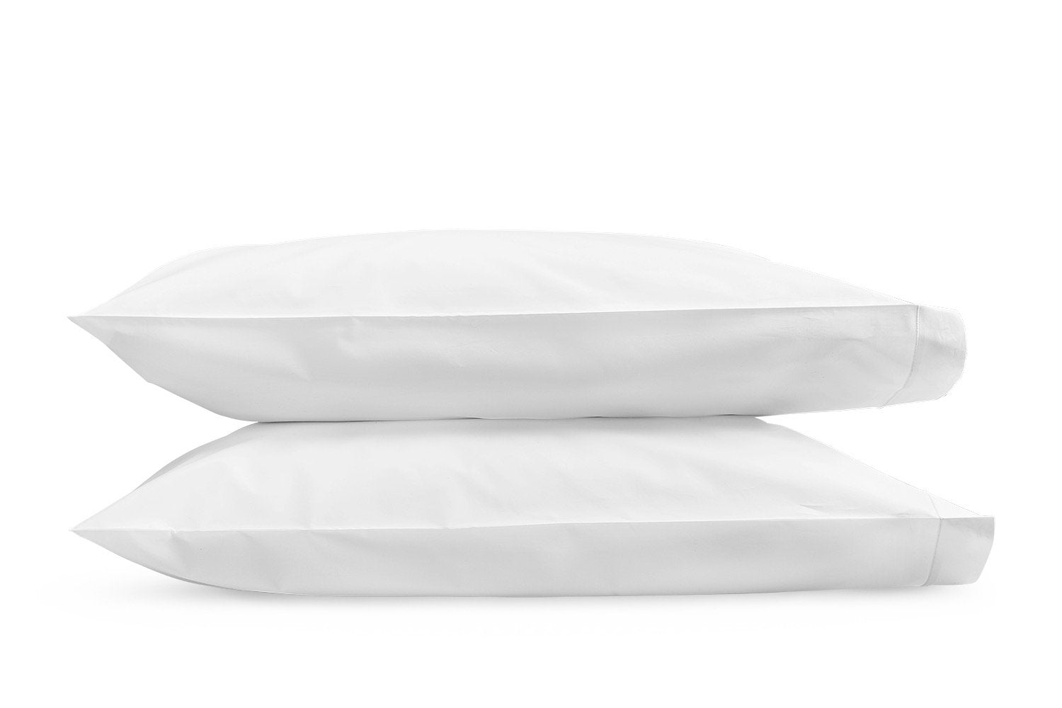 Matouk Luca Satin Stitch Pillowcases in White