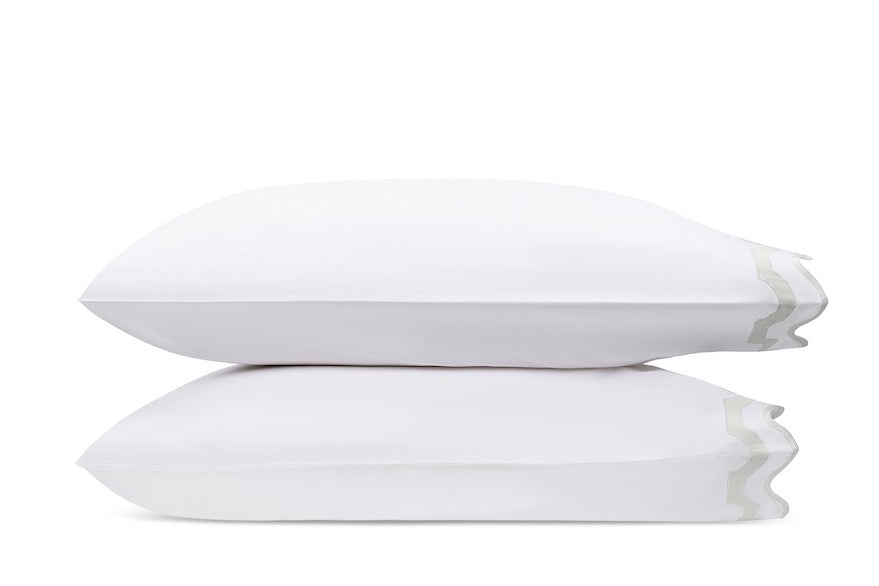 Matouk Bedding - Mirasol Bone Pillowcase - Fig Linens and Home