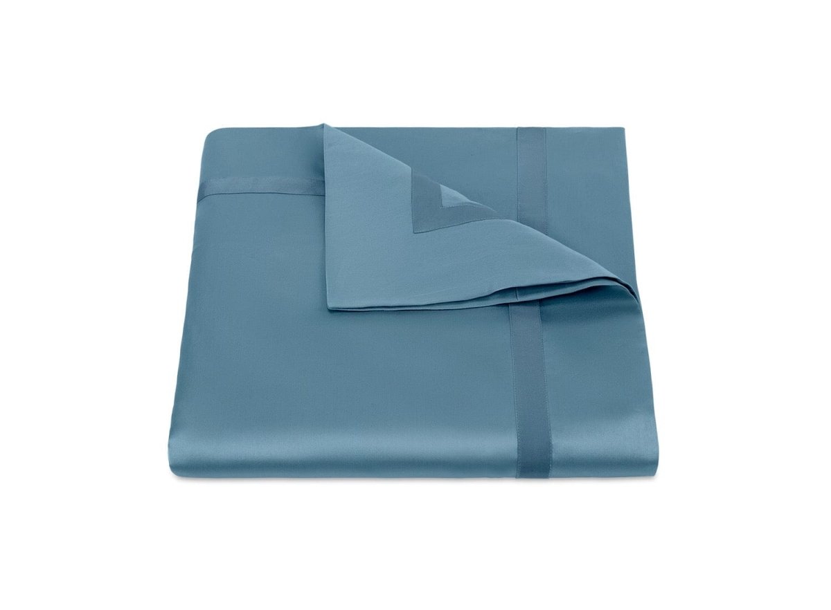 Duvet Cover in Matouk Nocturne Sea Blue Bedding | Fig Linens and Home