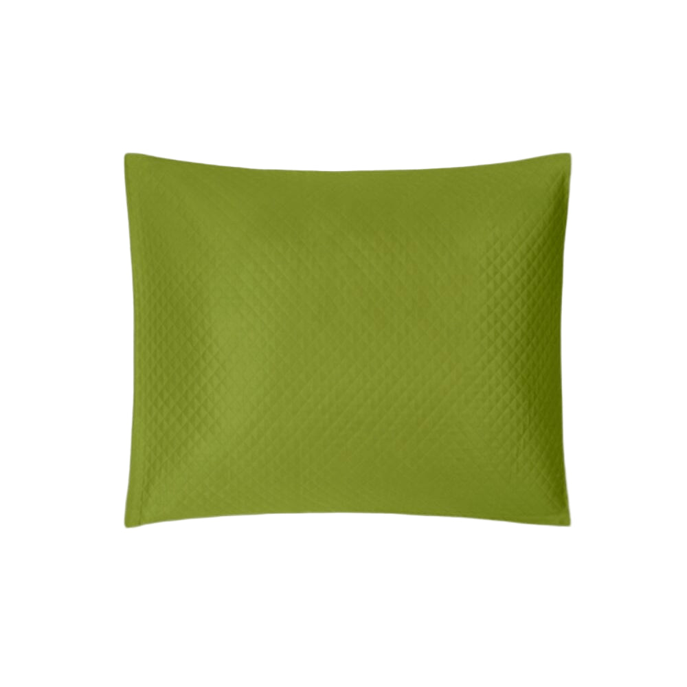 Matouk Petra Grass Green Matelasse Pillow Sham | Fig Linens and Home