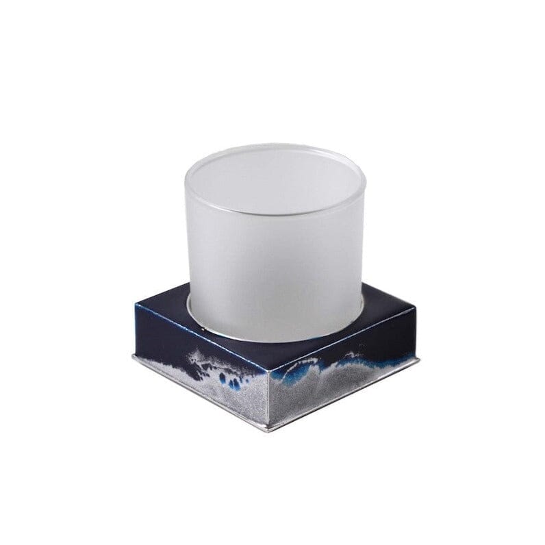 Mike and Ally Bathroom Accessories - Lava Midnight Square Tumbler