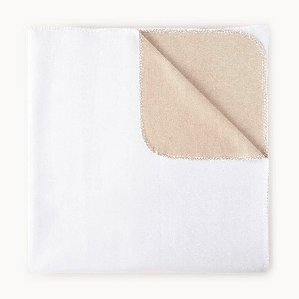 Peacock Alley Blanket - Alta Reversible Cotton Blanket in White