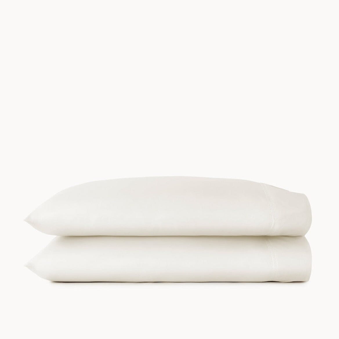 Pillowcases - Peacock Alley Percale Cotton Bedding | Lyric Ivory at Fig Linens and Home