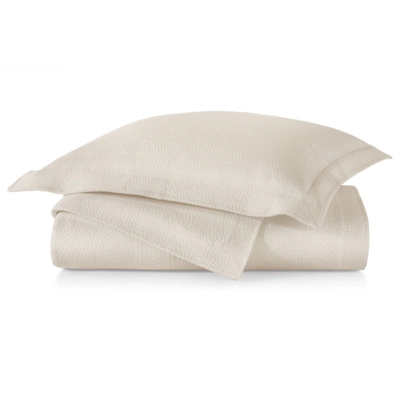 Peacock Alley Montauk Coverlet - Linen Color - Matelasse Bedding at Fig Linens and Home