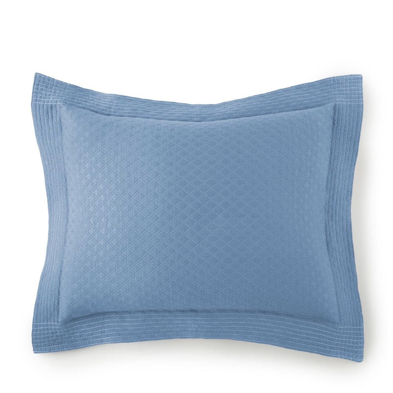 Peacock Alley Pillow - Alyssa Chambray Matelasse Pillow Sham