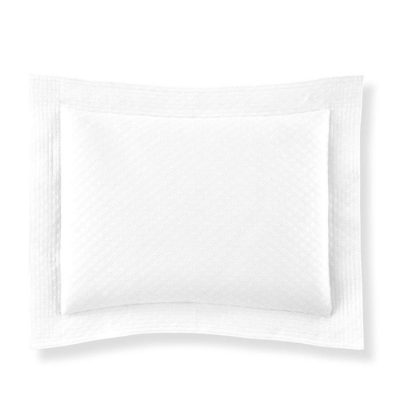 Peacock Alley Pillow - Alyssa White Matelasse Pillow Sham