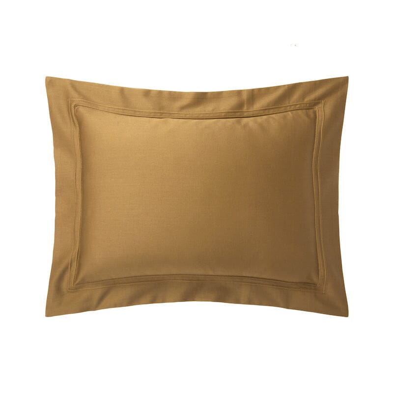 Boudoir Pillow Sham in Triomphe Bronze Bed Linens | Yves Delorme Bedding at Fig Linens and Home