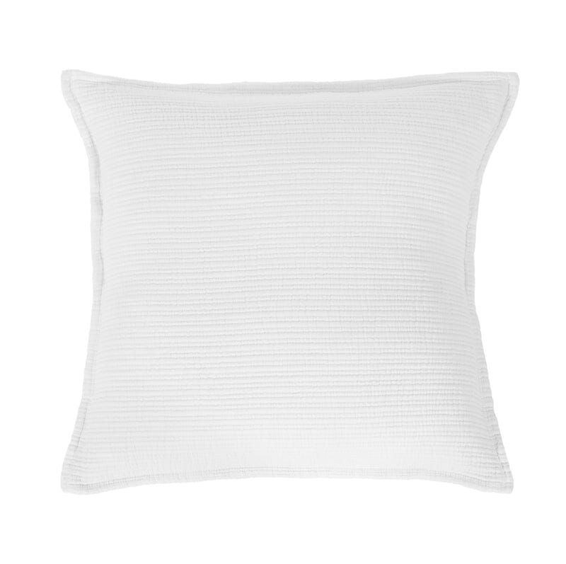 Euro square sham - Chatham White Matelasse by Pom Pom at Home