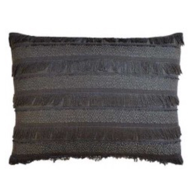 Throw Pillow - Acadia Charcoal Lumbar Pillow - Ryan Studio at Fig Linens and Home