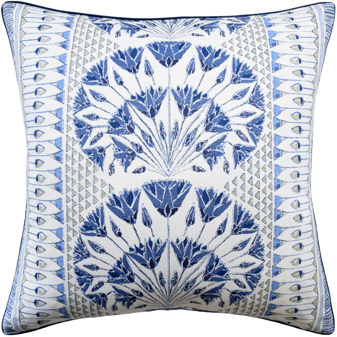 Cairo Navy Pillow by Ryan Studio | Fig Linens and Home