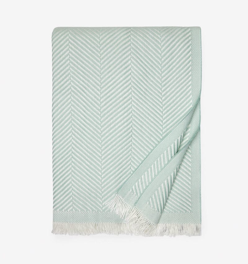 Costa Poolside Throw Blanket by Sferra Fine Linens - Cotton Blanket at Fig Linens and Home