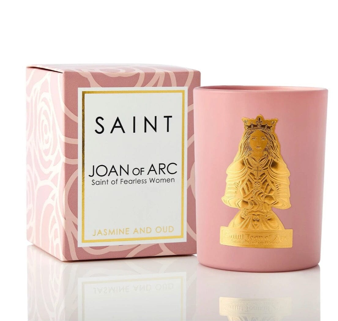 Saint Joan of Arc Candle - SAINT CANDLES shown with Box