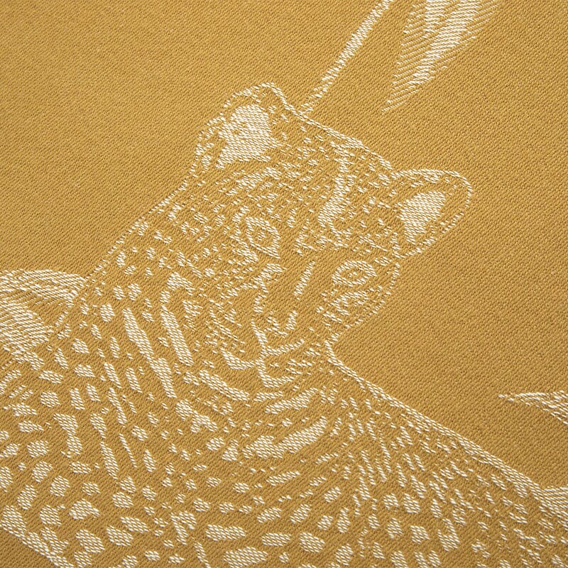 Tioman Jacquard Tea Towel by Yves Delorme - Detail of Leopard on Towel - Fig Linens and Home
