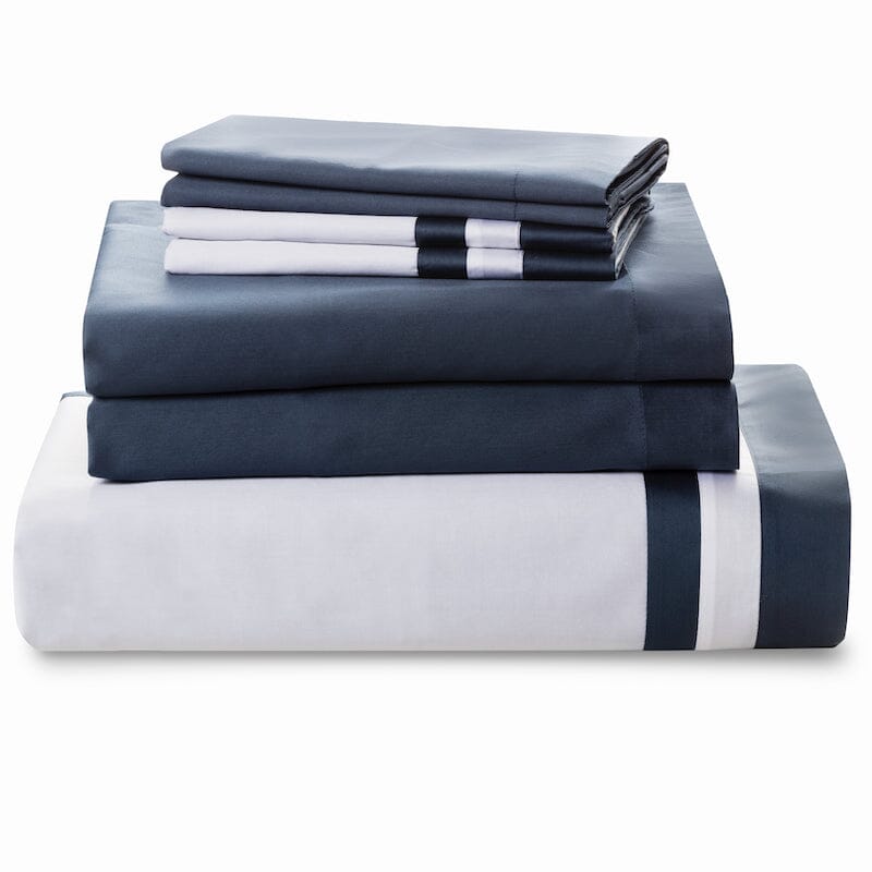 Vilanova Hale Navy Bedding Collection by Downright | Fig Linens and Home