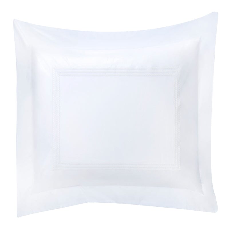 Windsor White Pillow Sham - Downright Bedding at Fig Linens and Home