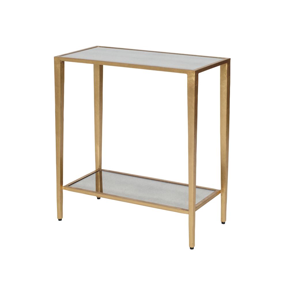 Side Table - Joyce Gold from Worlds Away at Fig Linens