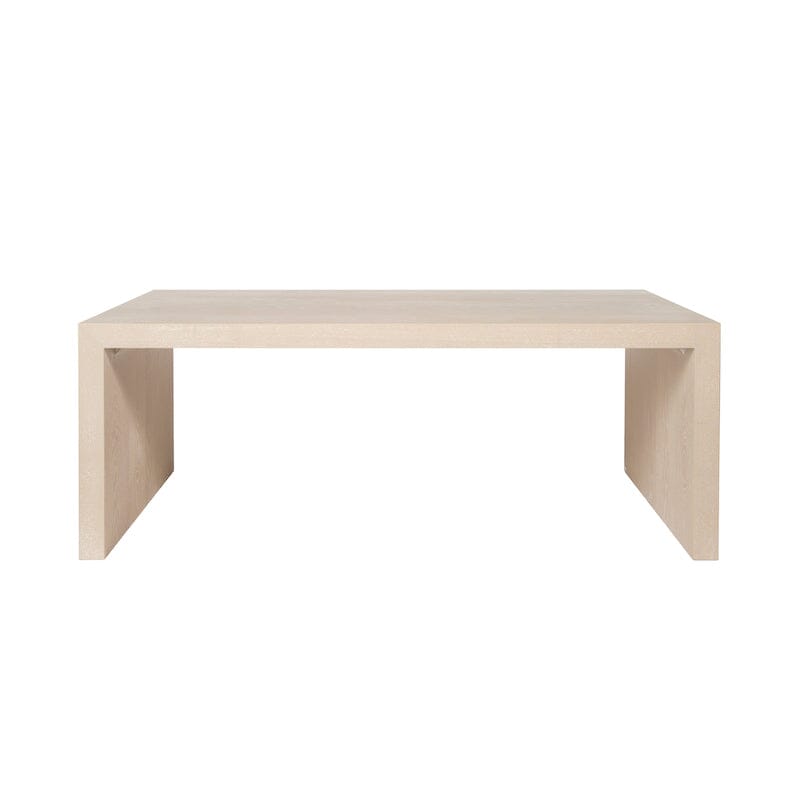 Kenneth Cerused Oak Coffee Table by Worlds Away | Angle of Coffee Table