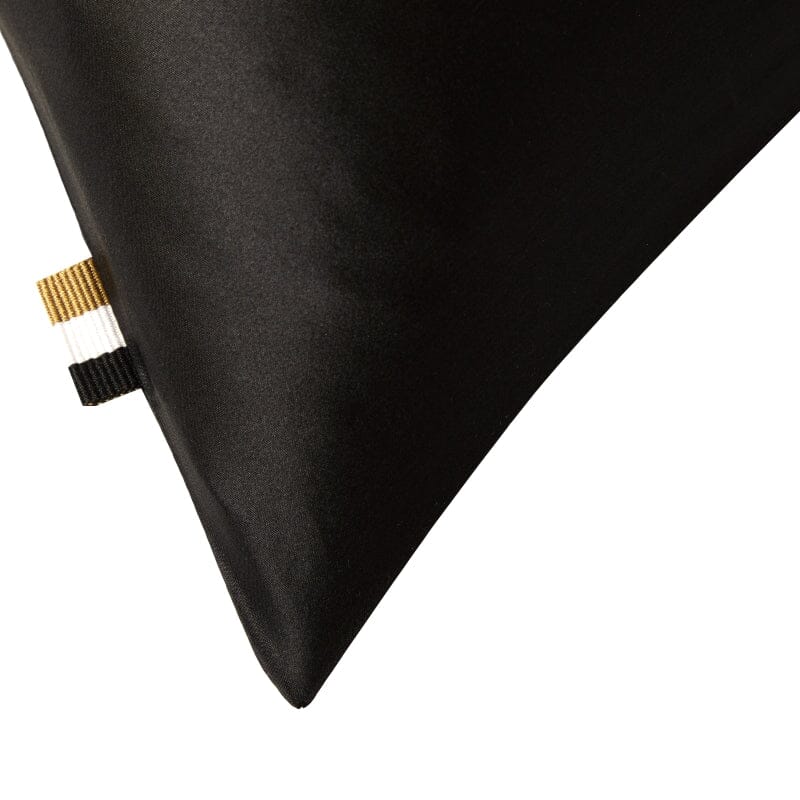 Hugo Boss Home SILK SHAM Black Silk Sham Standard (Single) in a box - Corner 2 - Fig Linens and Home