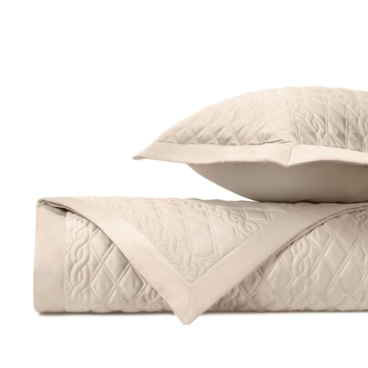 ABBEY Quilted Coverlet in Caramel by Home Treasures at Fig Linens and Home