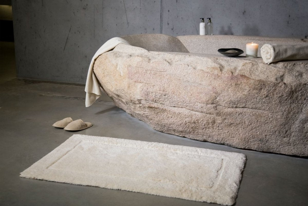Lifestyle shot - 31x59" Reversible Bath Rugs by Abyss & Habidecor - 31x59"