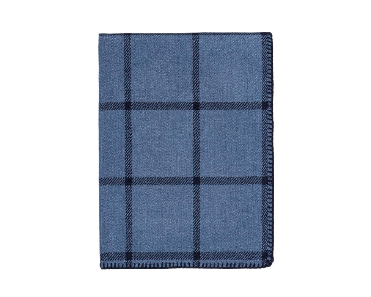 Graydon Alpaca Throw in English Manor and Navy Blue by Alicia Adams