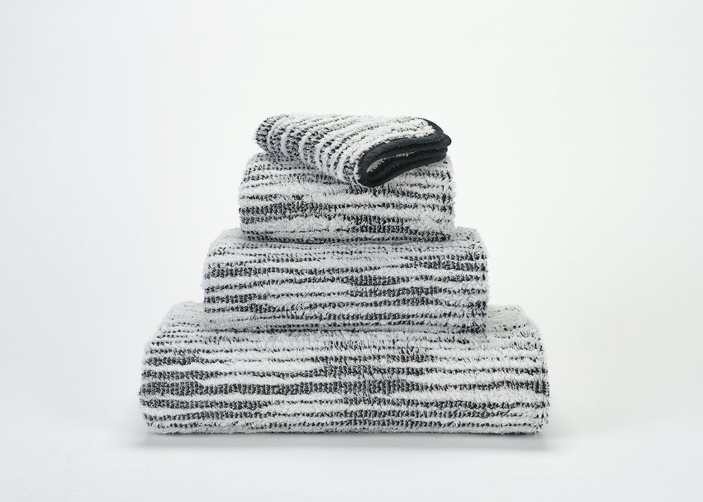 Fig Linens - Black Cozi Bath Towels by Abyss and Habidecor