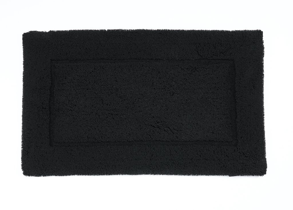 Fig Linens - Black Must Bath Rug by Abyss & Habidecor - 23x23"