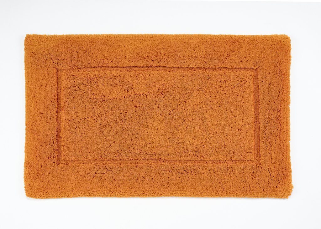 Fig Linens - Must Rug by Abyss & Habidecor - Tangerine Bath Rug - 23x23"