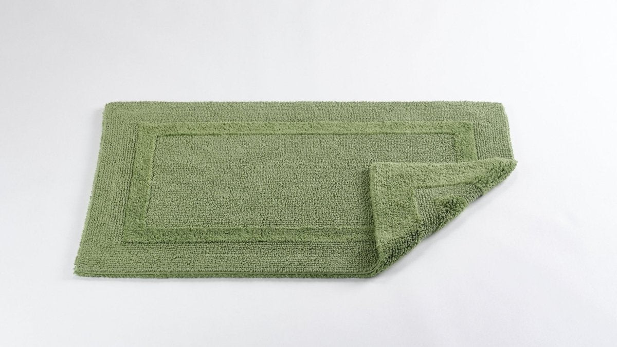 Fig Linens - Abyss & Habidecor Reversible Bath Rug - Forest - 23x23"
