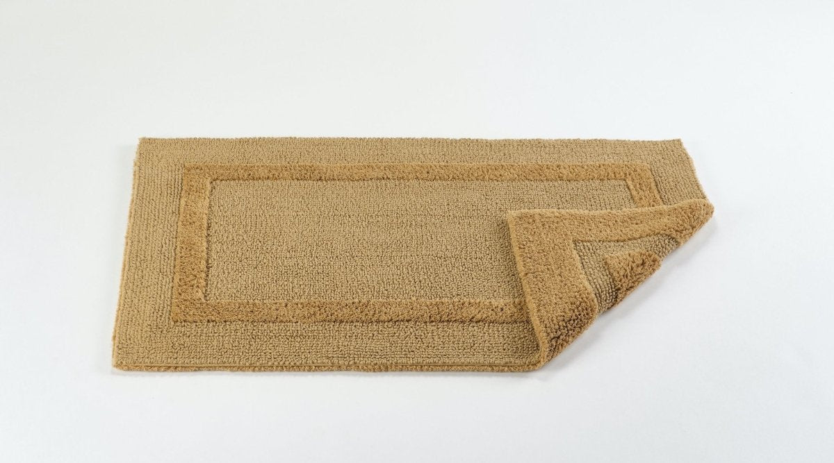 Fig Linens - Abyss & Habidecor Reversible Bath Rug - Gold - 23x23"