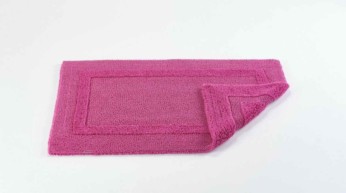 Fig Linens - 20x31 Reversible Bath Rug by Abyss & Habidecor - Happy Pink