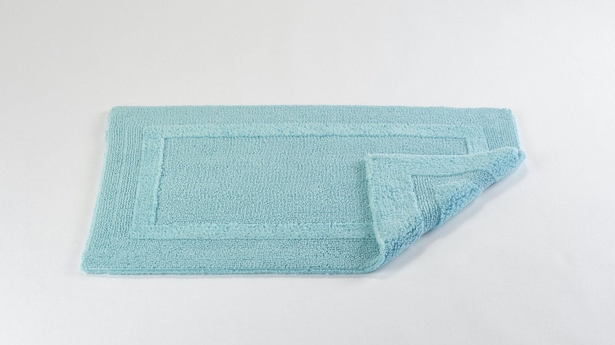 Fig Linens - 20x31 Reversible Bath Rug by Abyss & Habidecor - Turquoise