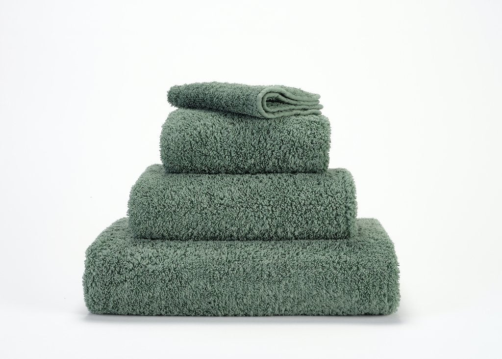 Fig Linens - Abyss and Habidecor Super Pile Hand Towels - Evergreen