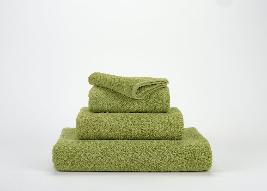 Fig Linens - Twill Bath Towels by Abyss and Habidecor -  Apple Green